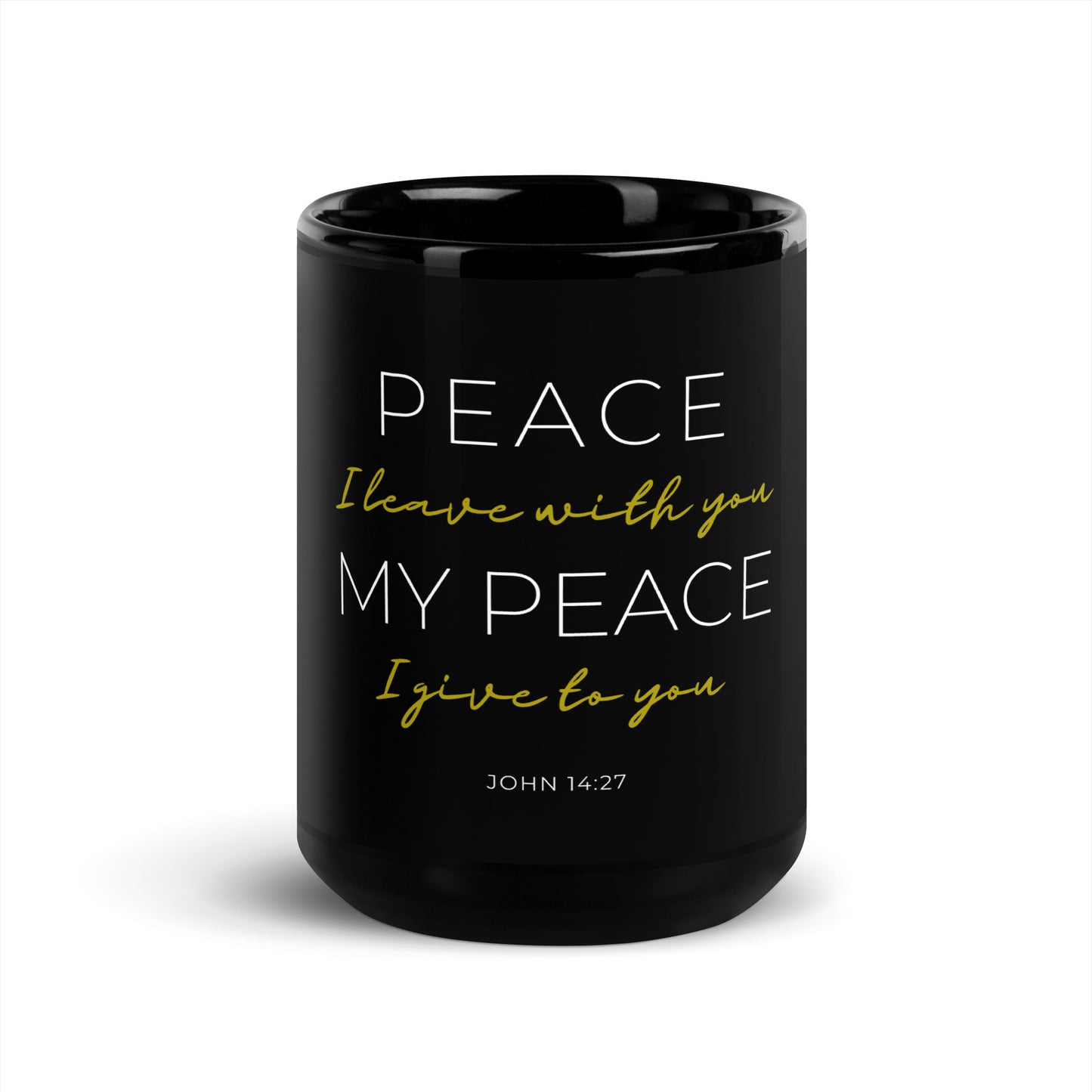 John 14:27 Mug - Black