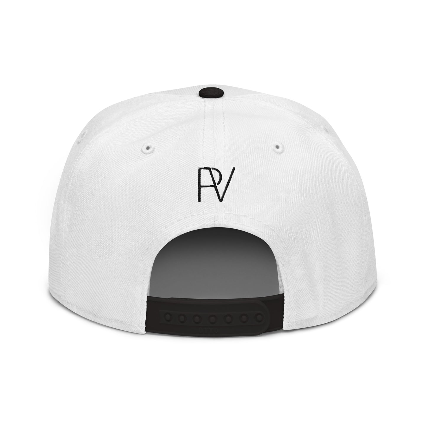 Heavy Peace Snapback Hat - White/Black