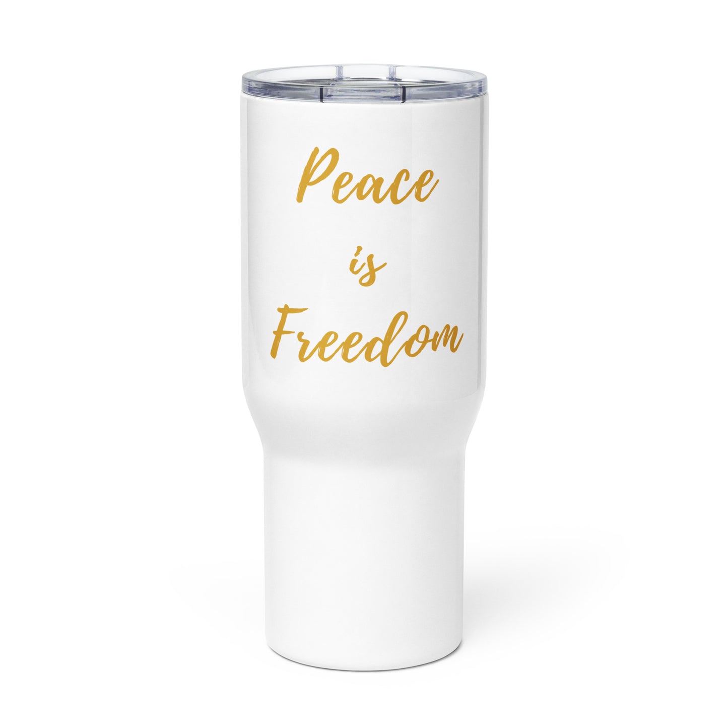 Peace is Freedom Travel Mug