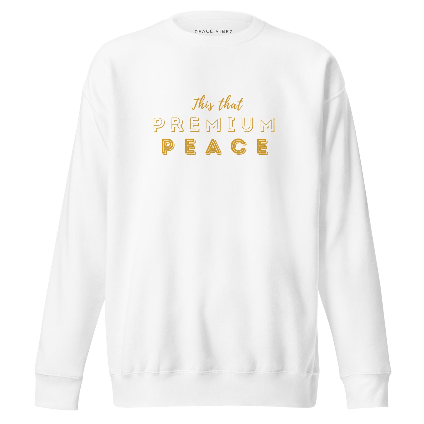Premium Peace Sweatshirt - White