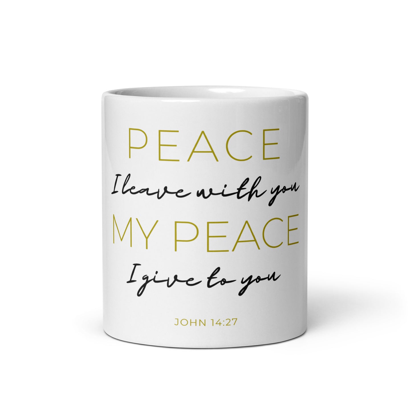 John 14:27 Mug - Black
