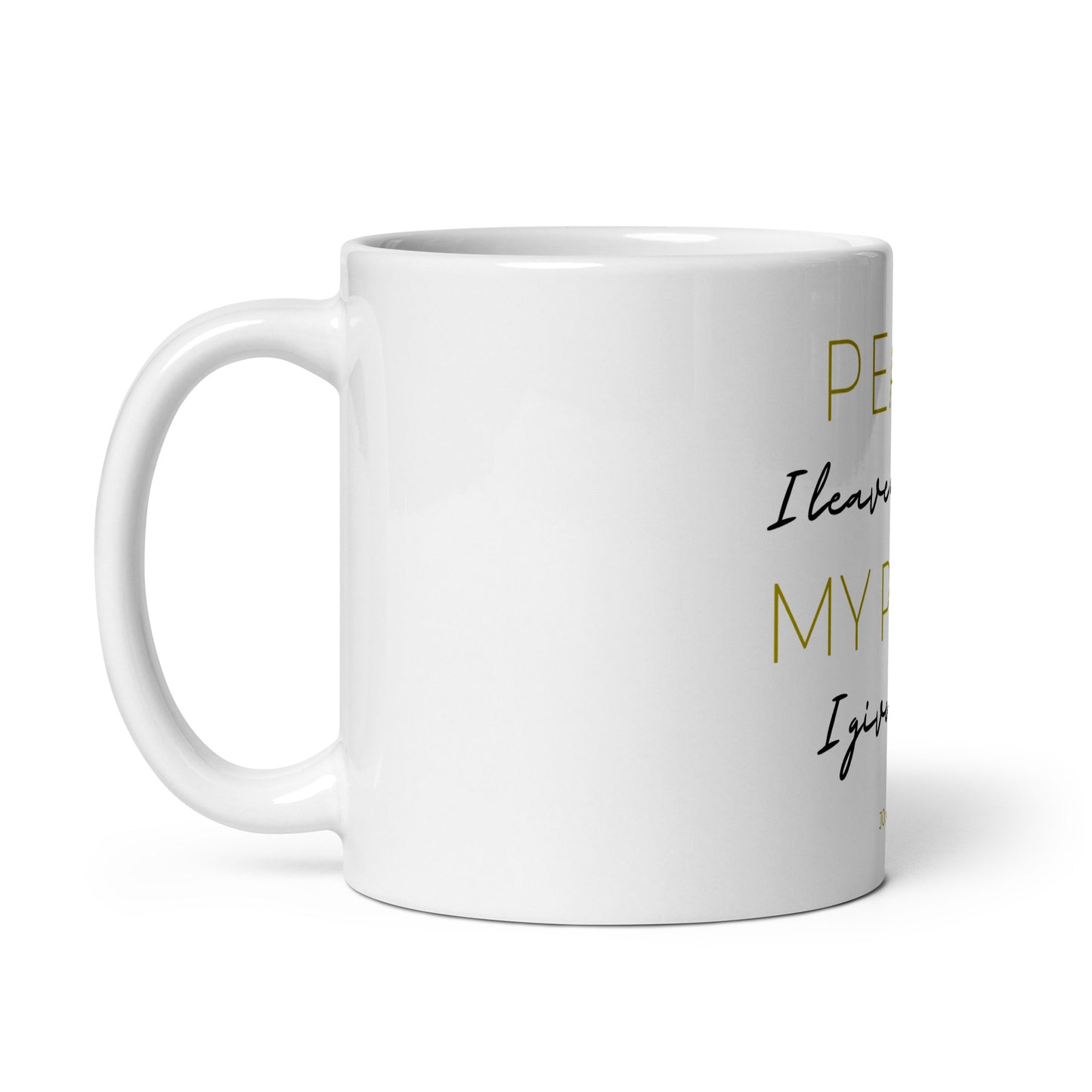 John 14:27 Mug - Black