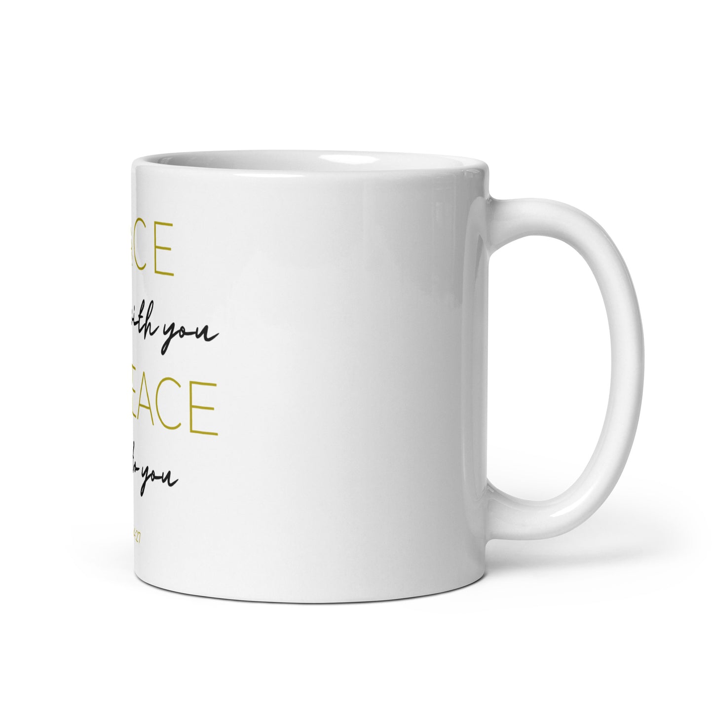 John 14:27 Mug - Black