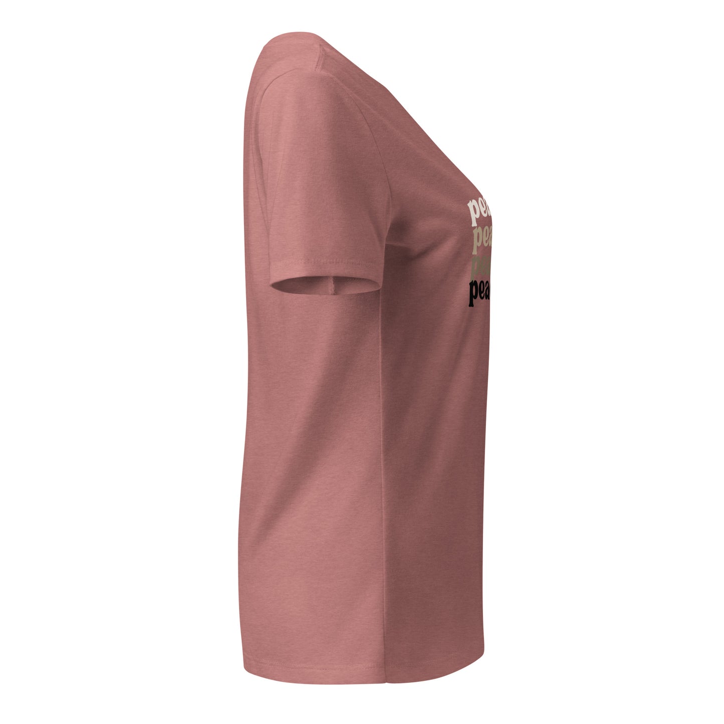 Women’s Peace Vibez x4 V-Neck Tee - Mauve